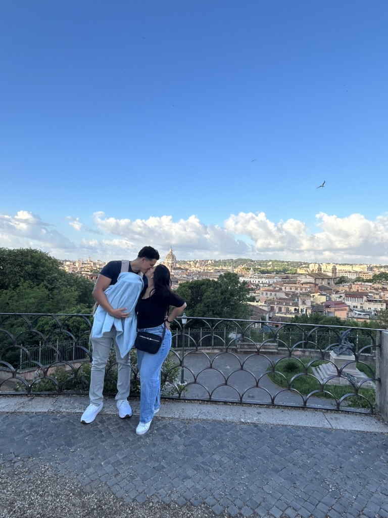 Exploring Rome with our baby