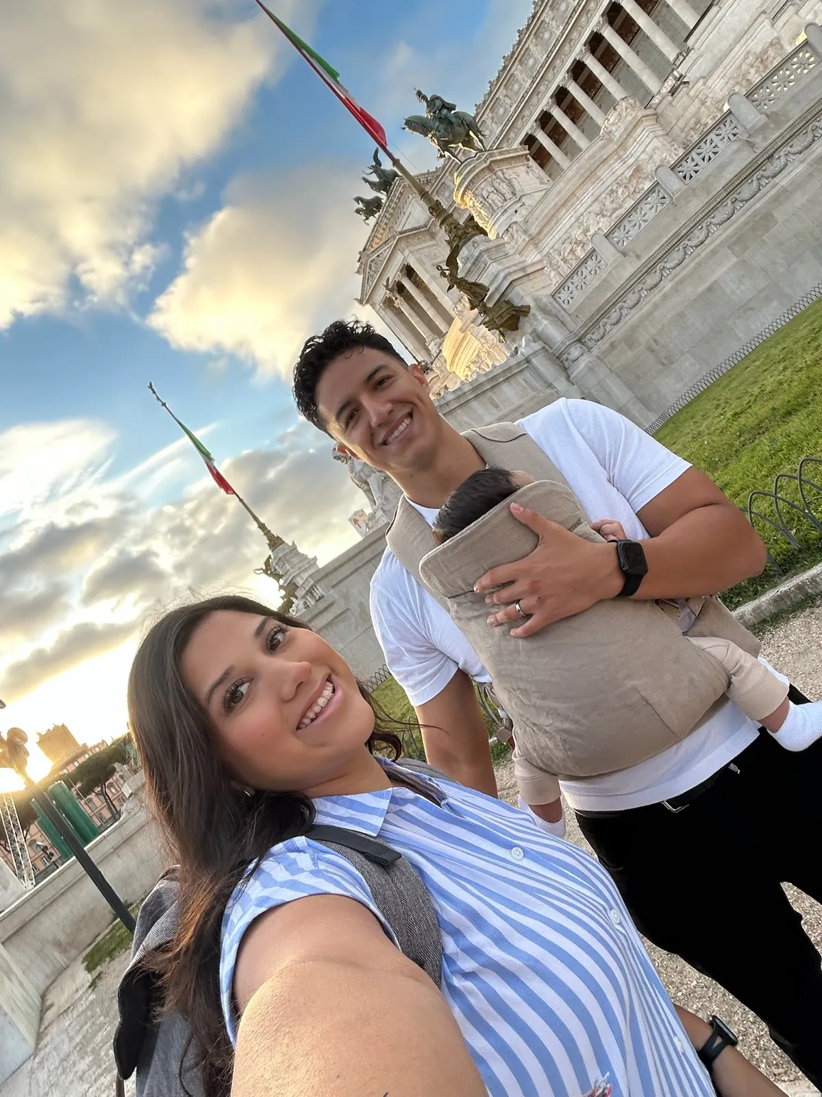 Family balancing work and travel